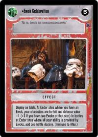 star wars ccg reflections iii premium ewok celebration