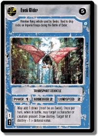 star wars ccg endor ewok glider foil