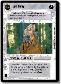 star wars ccg endor ewok sentry