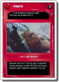 star wars ccg hoth revised exhaustion wb