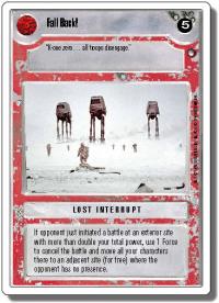 star wars ccg hoth revised fall back wb