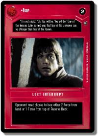 star wars ccg dagobah revised fear wb