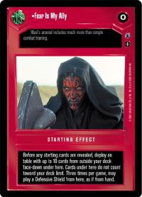 star wars ccg reflections iii premium fear is my ally
