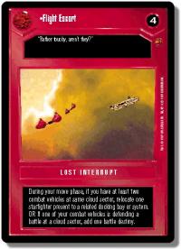 star wars ccg cloud city flight escort