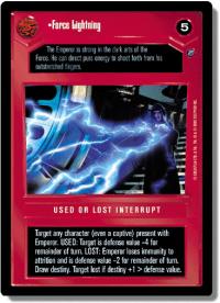 star wars ccg death star ii force lightning