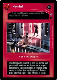 star wars ccg reflections iii premium force push