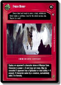 star wars ccg hoth limited frozen dinner