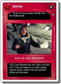 star wars ccg hoth revised furry fury wb