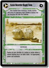 star wars ccg premiere limited fusion generator supply tanks dark