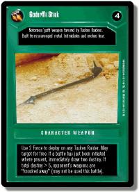 star wars ccg premiere unlimited gaderffii stick wb