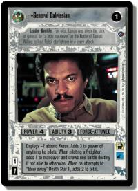 star wars ccg reflections ii foil general calrissian foil