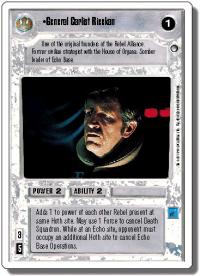 star wars ccg hoth revised general carlist rieekan wb