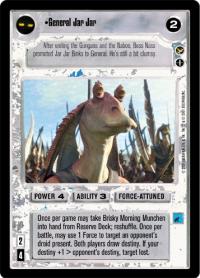 star wars ccg theed palace general jar jar