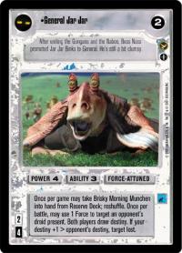 star wars ccg theed palace general jar jar ai