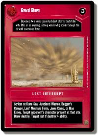 star wars ccg premiere limited gravel storm