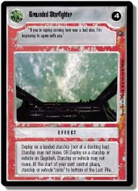 star wars ccg dagobah revised grounded starfighter wb