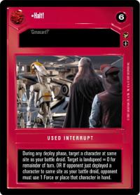 star wars ccg theed palace halt