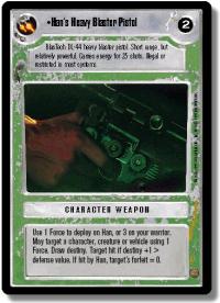 star wars ccg premiere unlimited han s heavy blaster pistol wb