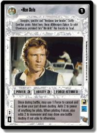 star wars ccg premiere limited han solo