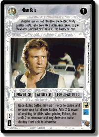 star wars ccg premiere unlimited han solo wb