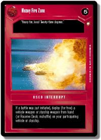 star wars ccg special edition heavy fire zone