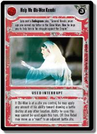 star wars ccg premiere limited help me obi wan kenobi