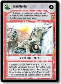 star wars ccg special edition heroic sacrifice