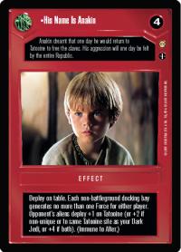 star wars ccg tatooine his name is anakin