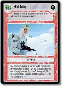 star wars ccg special edition hoth sentry