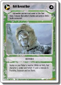star wars ccg hoth revised hoth survival gear wb