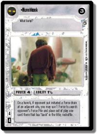 star wars ccg a new hope limited hunchback