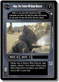 star wars ccg special edition iasa the traitor of jawa canyon