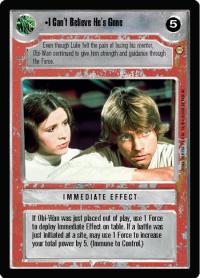 star wars ccg tatooine i can t believe he s gone