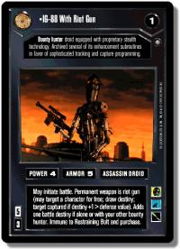 star wars ccg enhanced ig 88 with riot gun