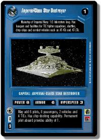 star wars ccg tournament foils imperial class star destroyer foil