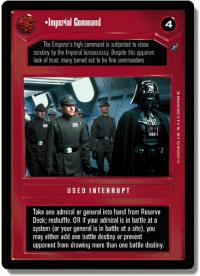 star wars ccg reflections iii foil imperial command foil
