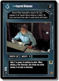 star wars ccg dagobah revised imperial helmsman wb