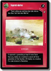 star wars ccg a new hope limited imperial justice