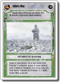 star wars ccg hoth revised infantry mine light wb