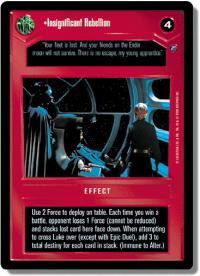 star wars ccg death star ii insignificant rebellion