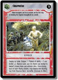 star wars ccg tournament foils insurrection foil