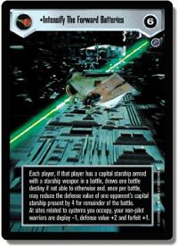 star wars ccg death star ii intensify the forward batteries