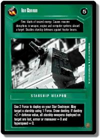 star wars ccg premiere unlimited ion cannon wb