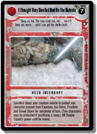 star wars ccg hoth limited i thought they smelt bad on the outside