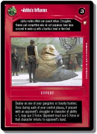 star wars ccg special edition jabba s influence