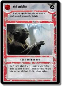 star wars ccg dagobah revised jedi levitation wb