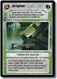 star wars ccg premiere unlimited jedi lightsaber wb