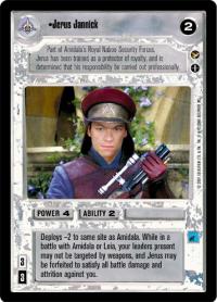 star wars ccg theed palace jerus jannick