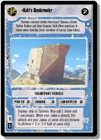 star wars ccg special edition kalit s sandcrawler