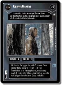 star wars ccg special edition kashyyyk operative dark